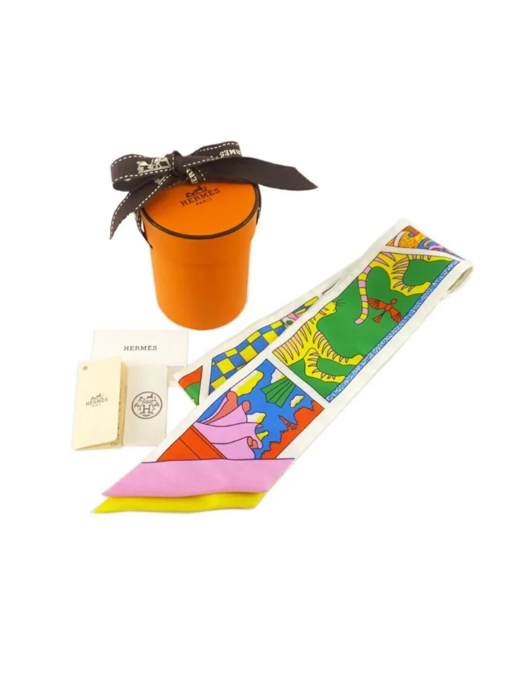 Hermes Heaven Factry Suit Factory Multicolor Scarf - Picture 9 of 9